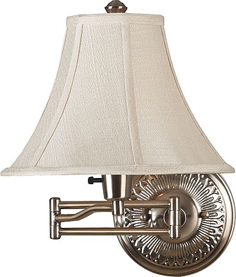Kenroy Home Amherst Wall Swing Arm Lamp, Bronzed Brass Finish Staples